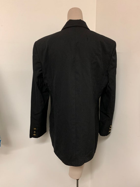 2000s Giorgio Sant Angelo Black Suit Coat Blazer - image 4