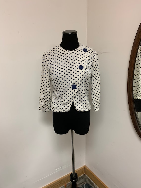 1960s Polka Dot House coat! - image 1