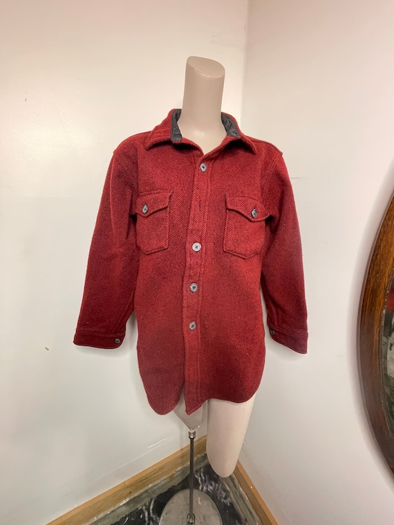 1970s Red Woolrich Buttonup Shirt