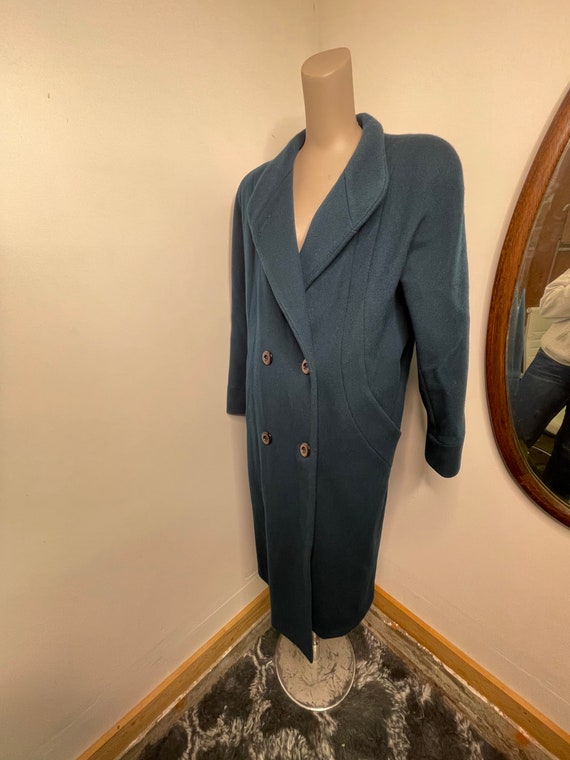 Vintage Donnybrook Russian Wool Trench Green Coat