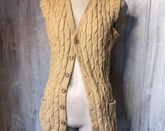 Vintage Handmade Crocheted Vest