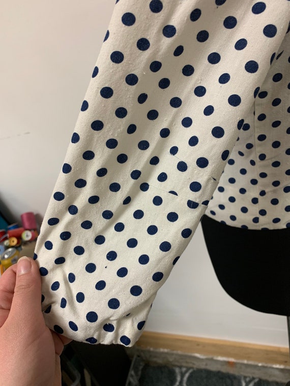 1960s Polka Dot House coat! - image 3