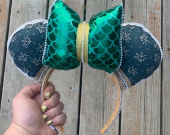 Rustic PNW Ariel Inspired Mickey Ears