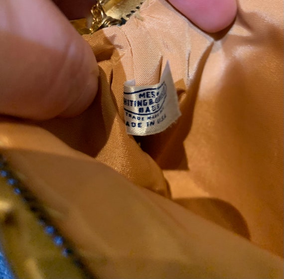 Vintage Whiting & Davis Co Mesh Bag with Box and … - image 3