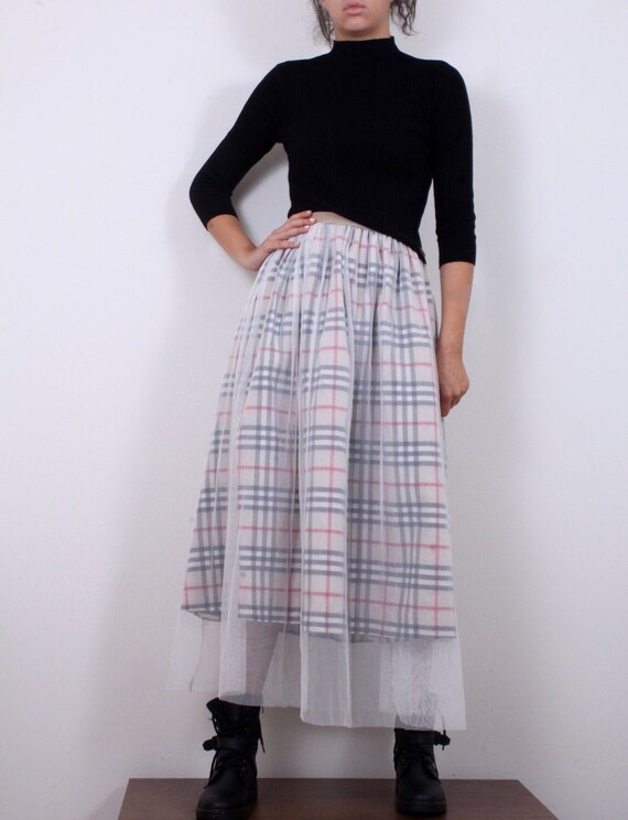 burberry tulle skirt