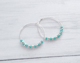 Petite Candy Earrings in Turquoise