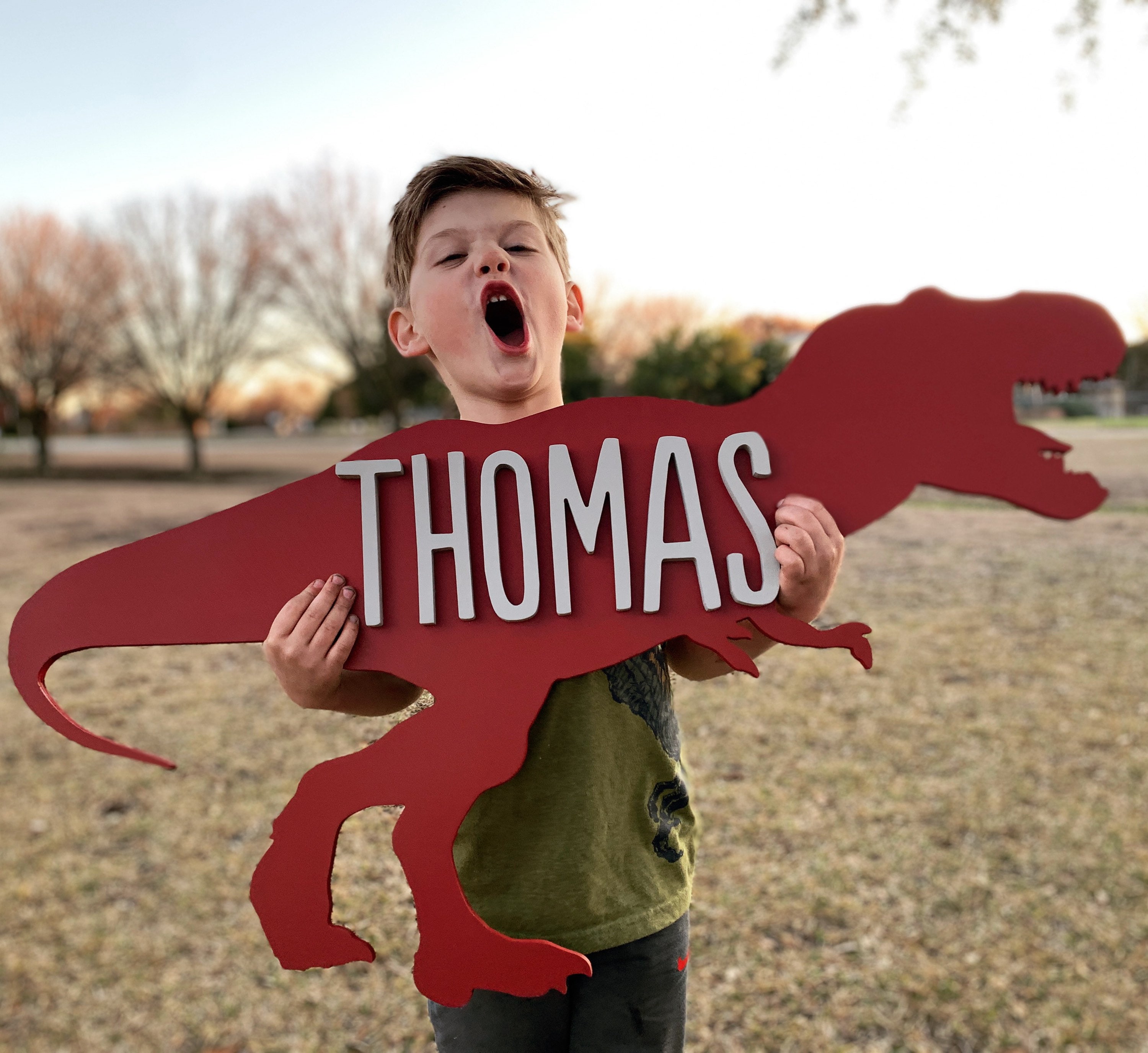 Personalised Custom Dino Dinosaur Boys Girls Kids Children Room Door Hanger Sign Personalised Custom Dino Dinosaur Boys Girls Kids Children Room Door Hanger Sign