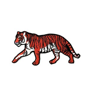 Embroidered Patch - Walking Tiger - Handmade in Australia