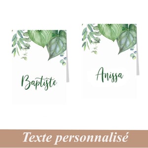 Wedding marker jungle nature motif, baptism, birthday, free customization