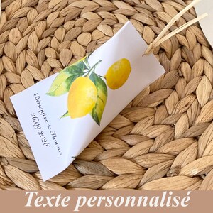 Boîte à dragées Berlingot, Thème agrumes, Citron, Cadeaux de remerciements pour mariage nature, champetre, Communion, bapteme...