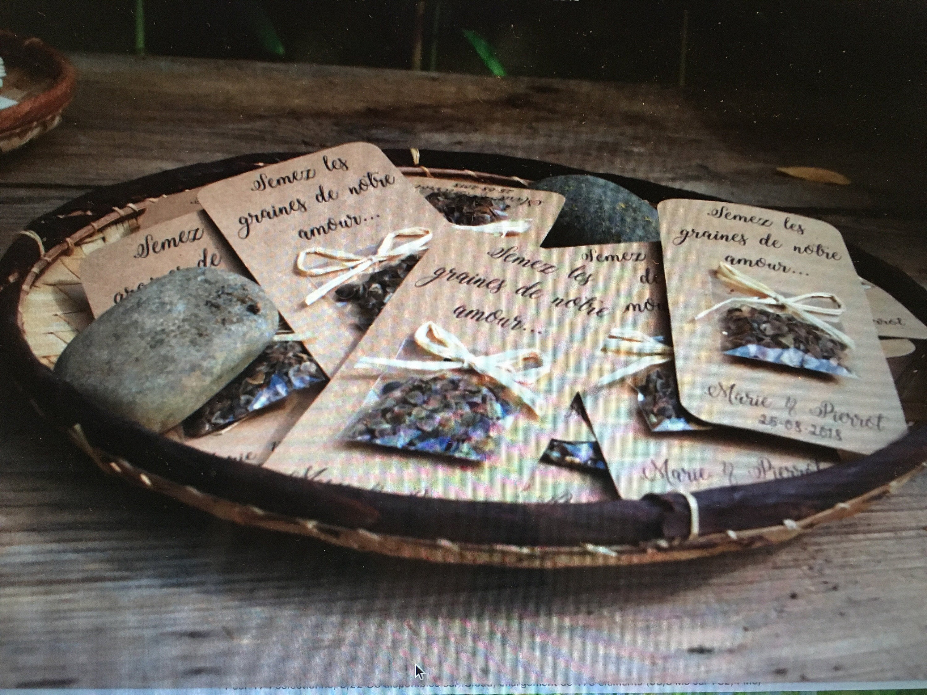Cadeaux de remerciements invités mariage Lot de 10 Cartes Etsy Canada