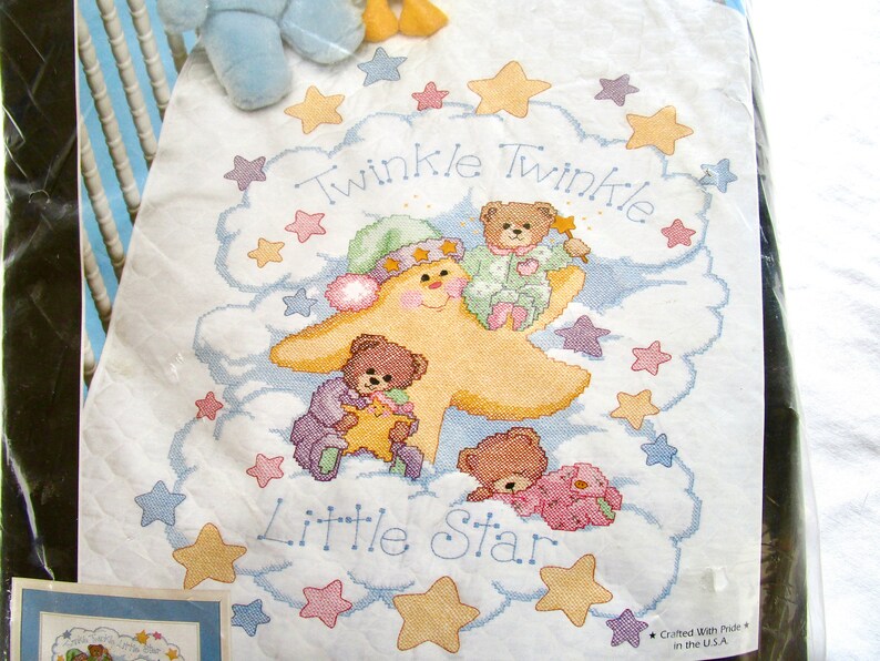 New Vintage Dimensions Kit 3171 Crib Quilt Twinkle Twinkle Etsy