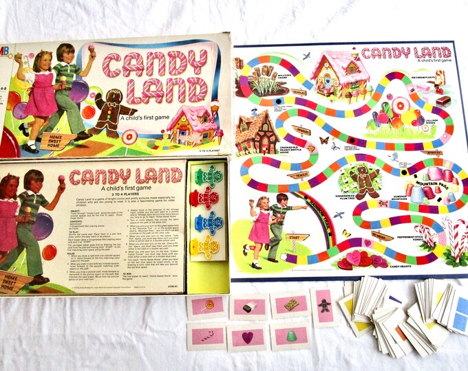 1978 Vintage Candy Land Board Game Complete Milton Bradley Ages 36