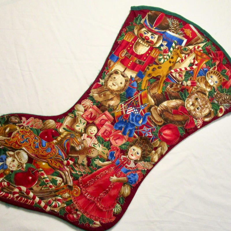 Vintage Giant Stocking - Etsy