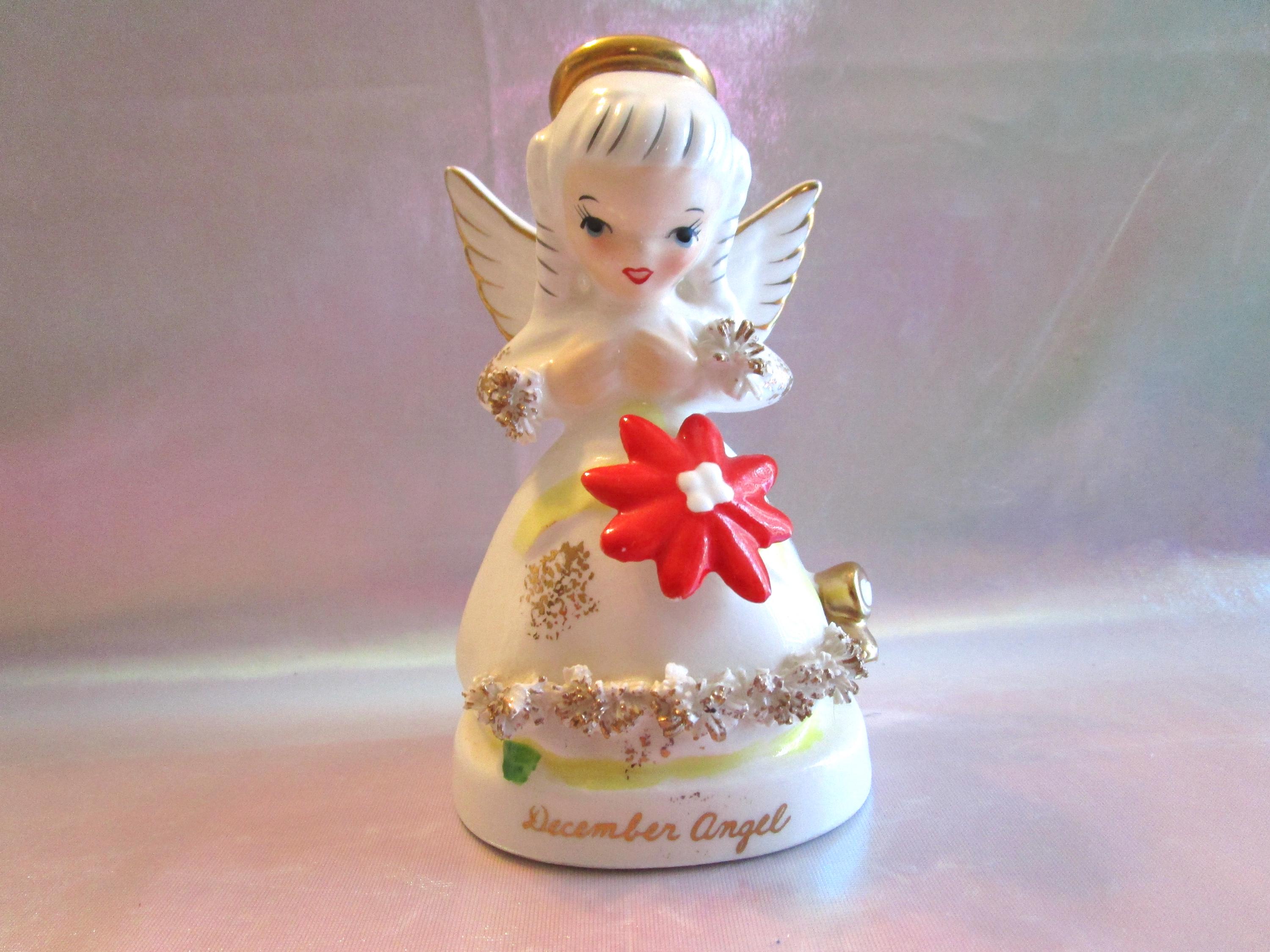 December Birthday Angel Napco - Etsy