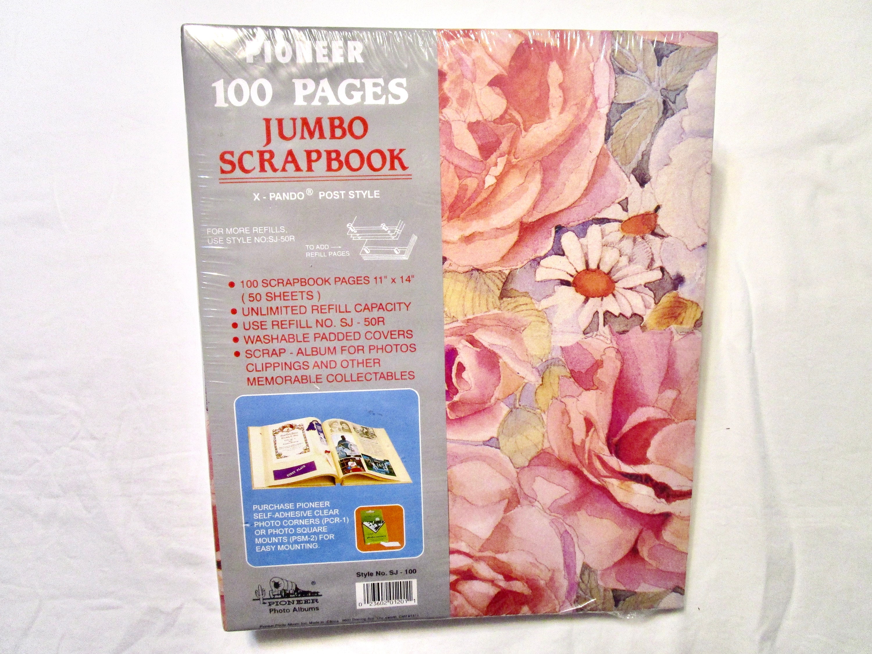 Jumbo Scrapbook, 12 x 14, oversized scrapbooks. Refill pages.