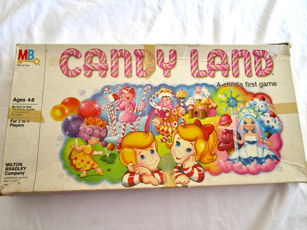 Vintage Candy Land Board Game 1984 Complete Milton Bradley Ages 3-6 ...