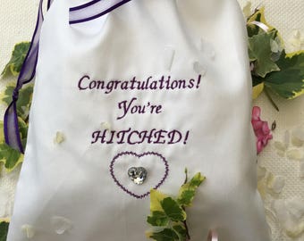 Newly Weds' Survival Gift Bag. Great 'Prop' for Best Man, Best Woman's, or Bride's Father's speech.