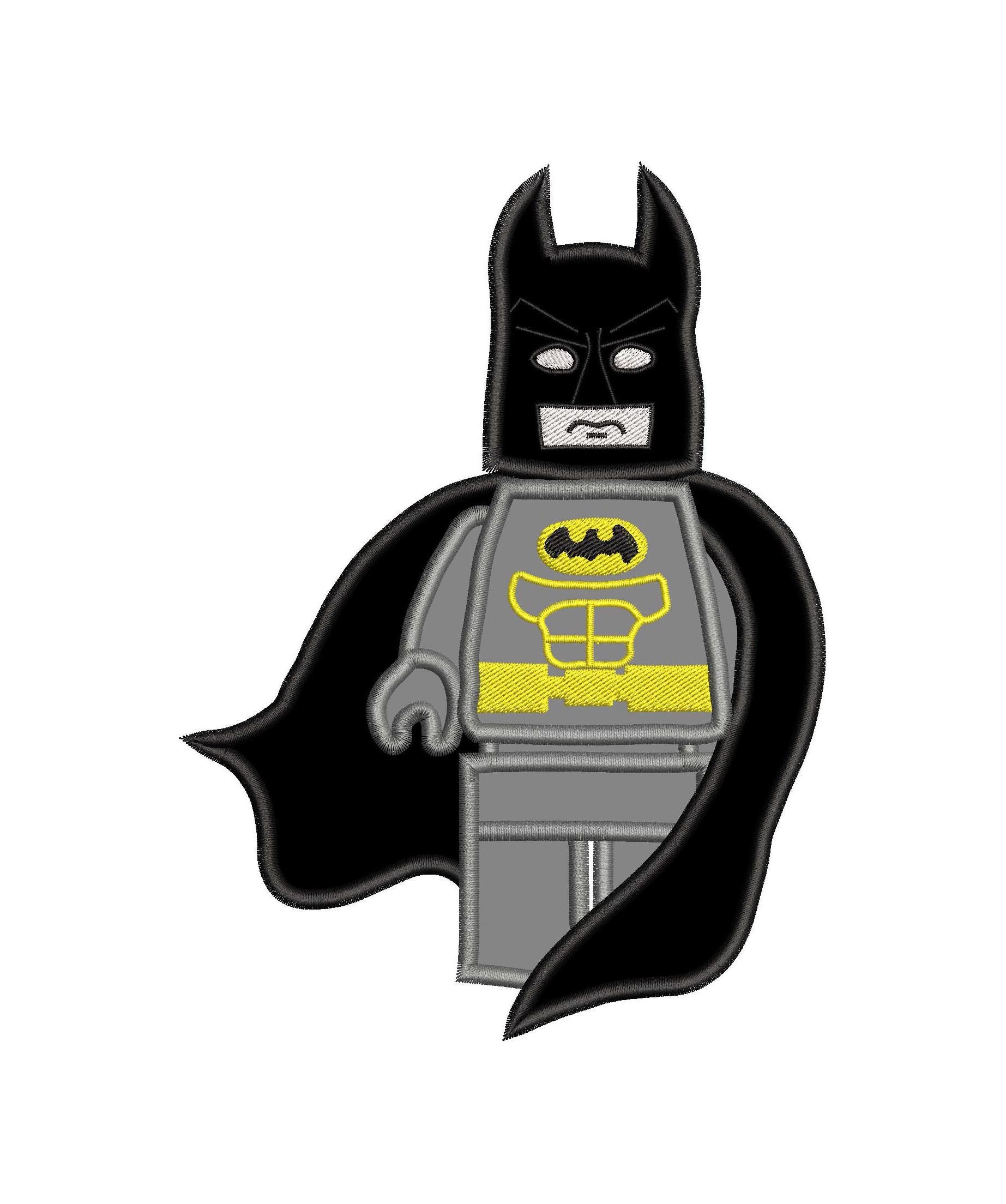 Lego Batman Applique Embroidery Design INSTANT DOWNLOAD Etsy
