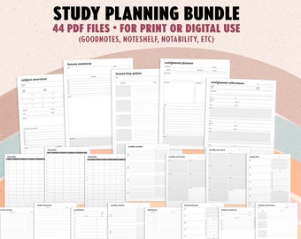 assignment notebook drawing Digital Study Templates for Goodnotes PDF or Print, Student Notes Templates for iPad, PDF Printable A4 US Letter