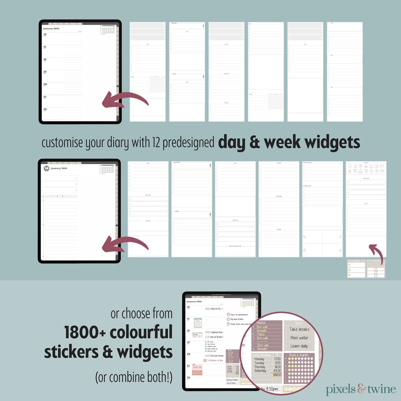 2023 Digital Planner for Goodnotes ADHD Planner for Ipad Etsy Australia