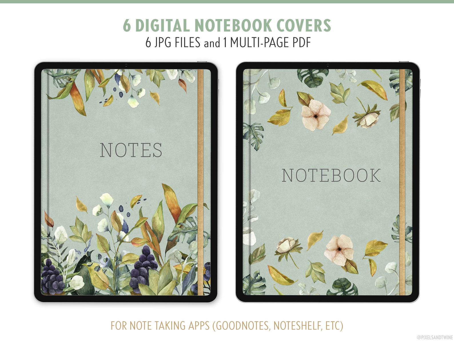 Goodnotes Covers Digital Notebook Cover Goodnotes Templates - Etsy.de