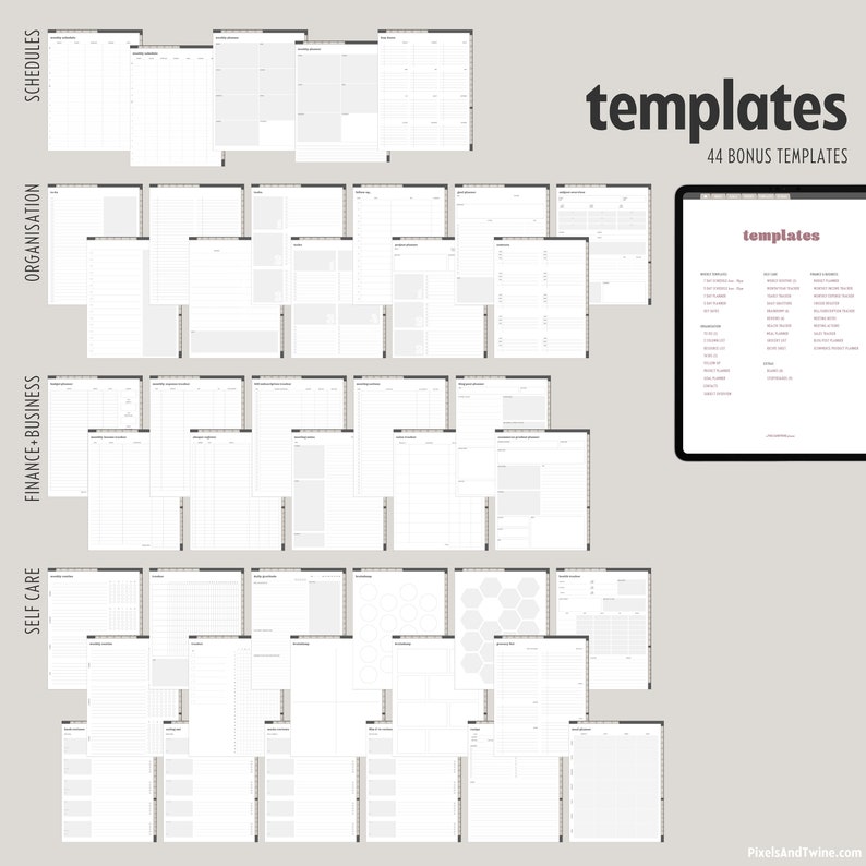 2023 Digital Planner for Goodnotes ADHD Planner for Ipad Etsy Australia