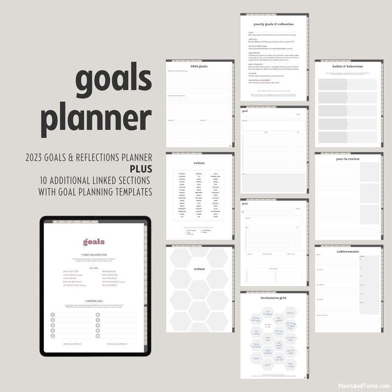 2023 Digital Planner for Goodnotes ADHD Planner for Ipad Etsy Australia