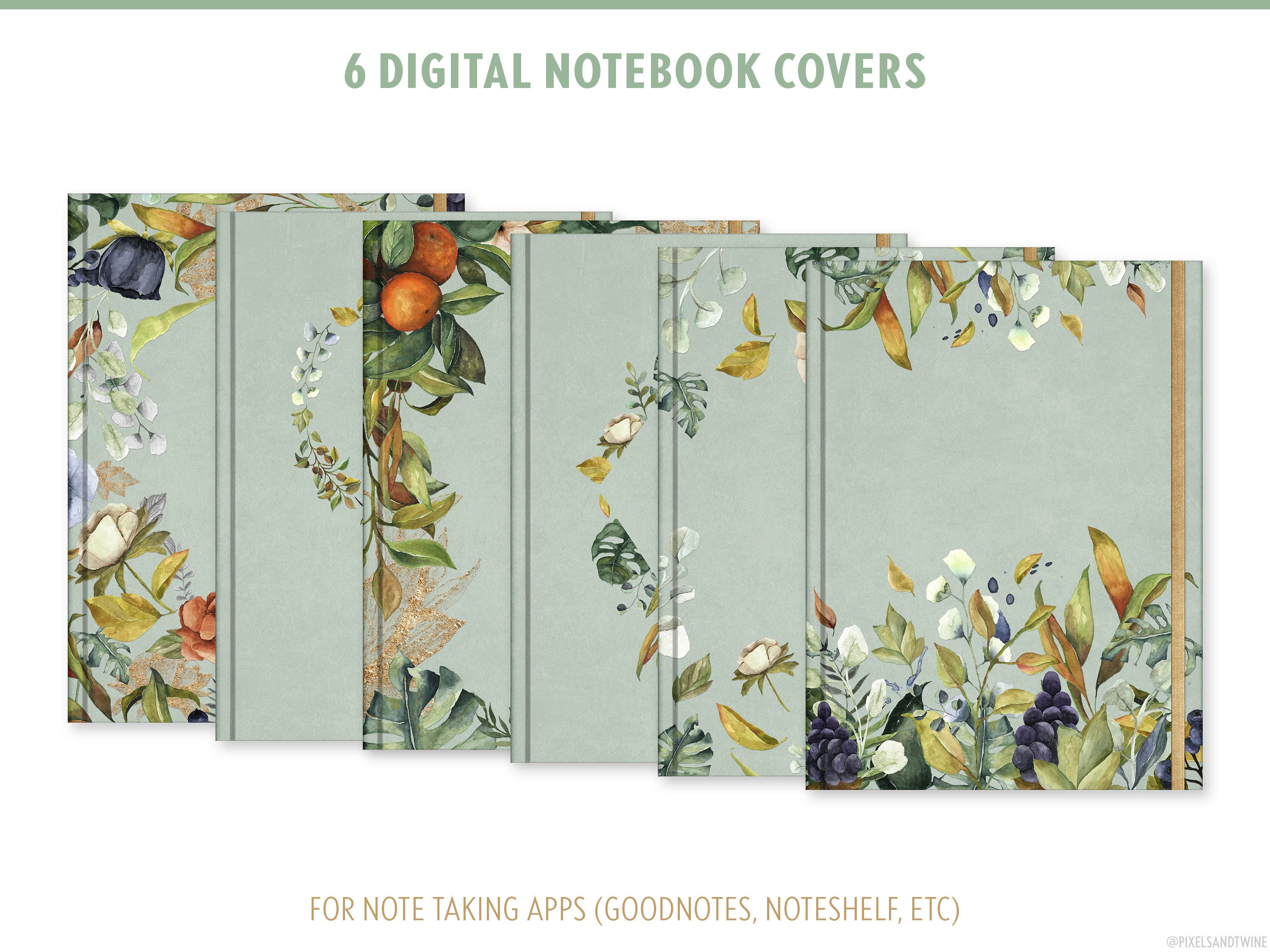 Goodnotes Covers Digital Notebook Cover Goodnotes Templates - Etsy.de