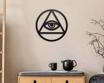 All Seeing Eye Metal Wall Art