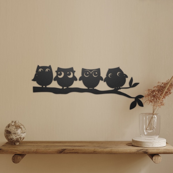 Owl Wall Art Etsy UK