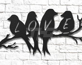 Metal wall art | Etsy