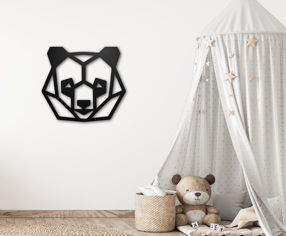 Panda Head Wall Decor