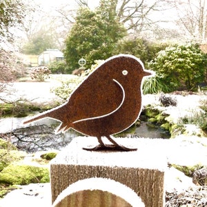Rusty Metal Bird Fence Topper