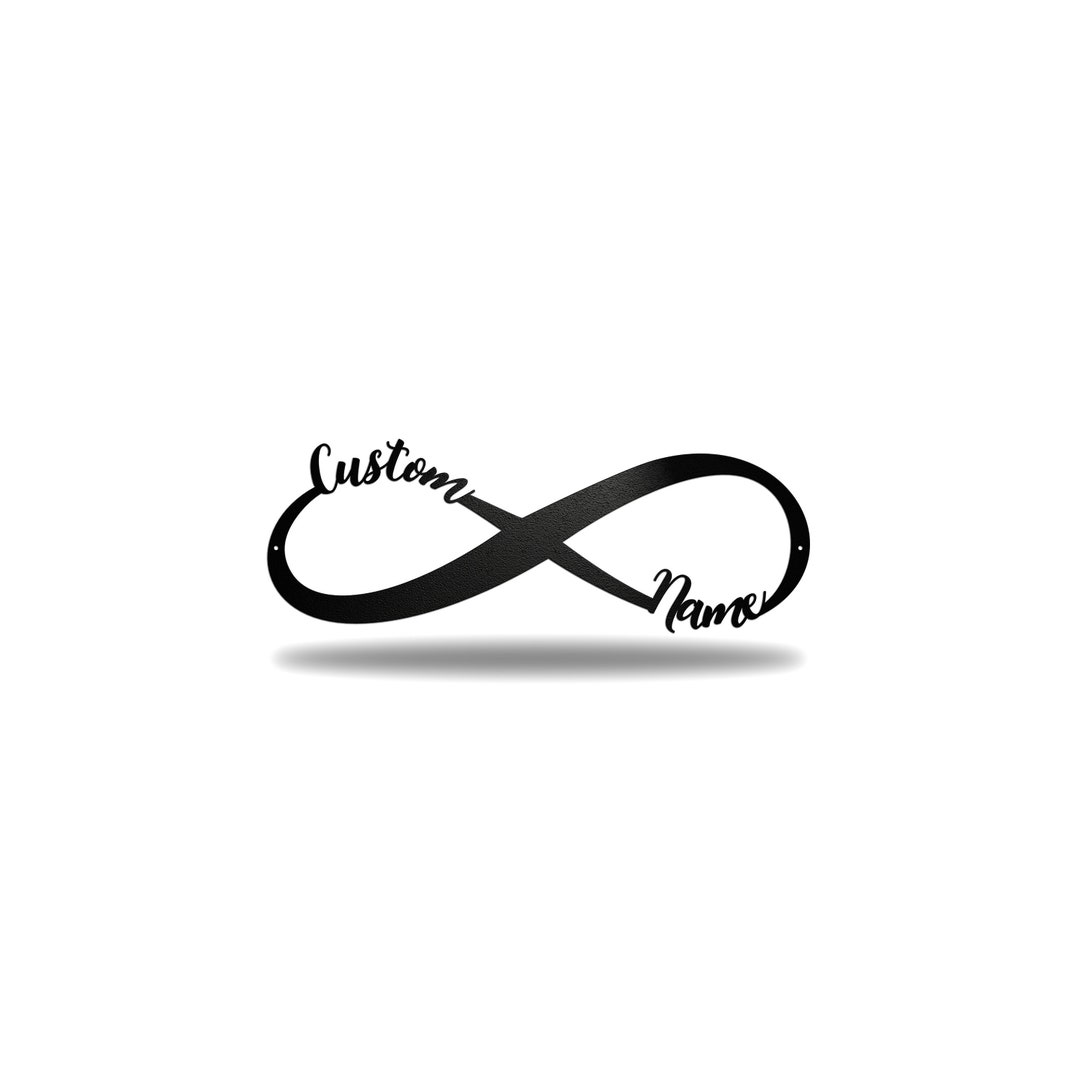 Custom Name Infinity Sign - Etsy
