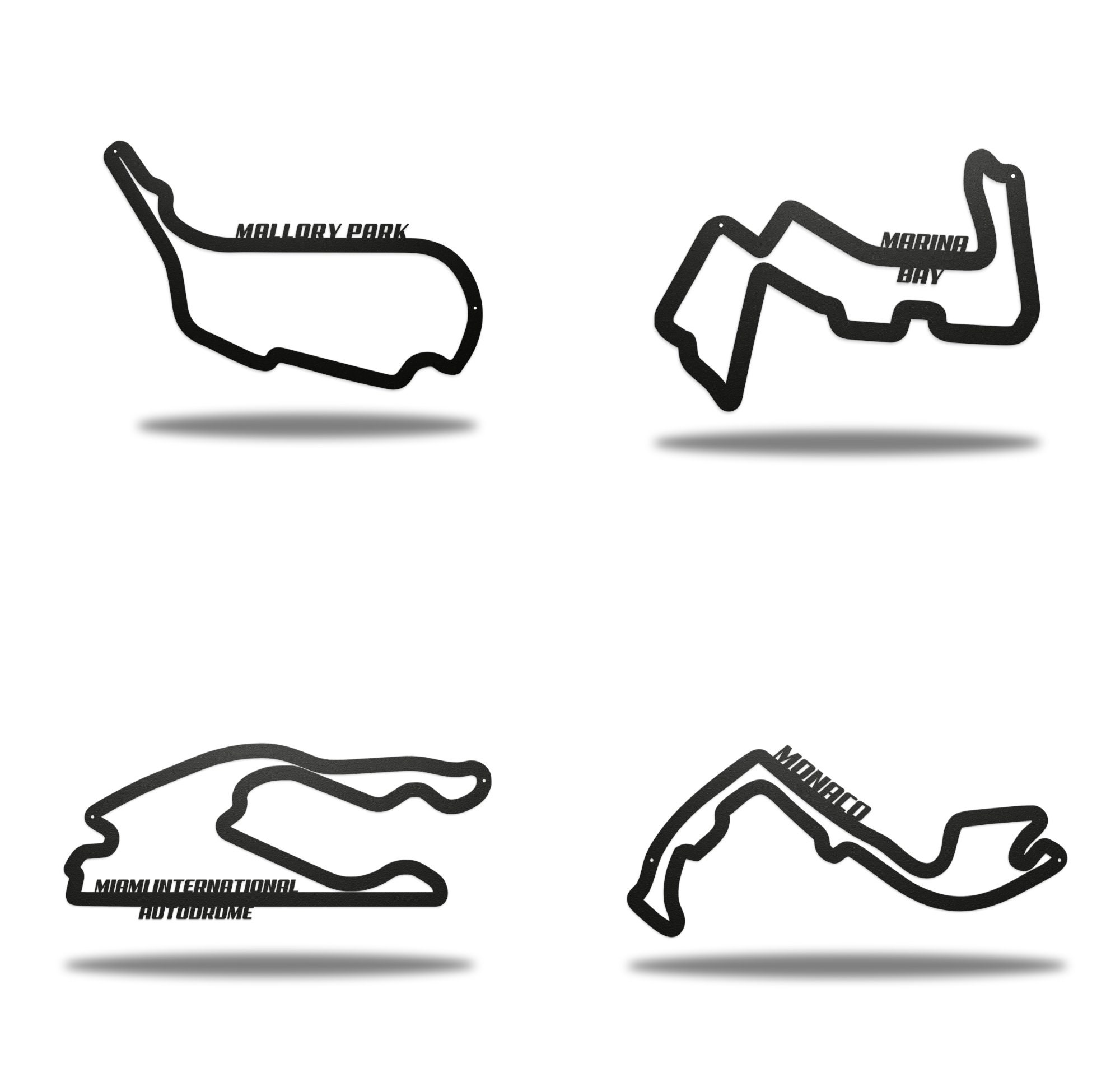 Race Track Metal Wall Art Multilisting Etsy UK