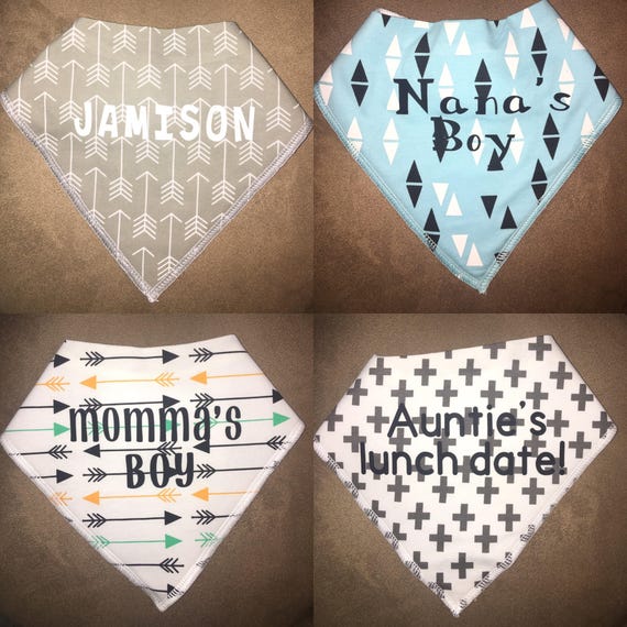 personalized bandana bibs