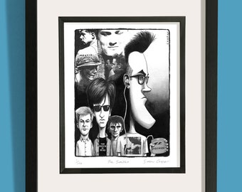 The Smiths print. Limited edition Giclée print of original artwork commissioned by NME. Signed by illustrator Simon Cooper