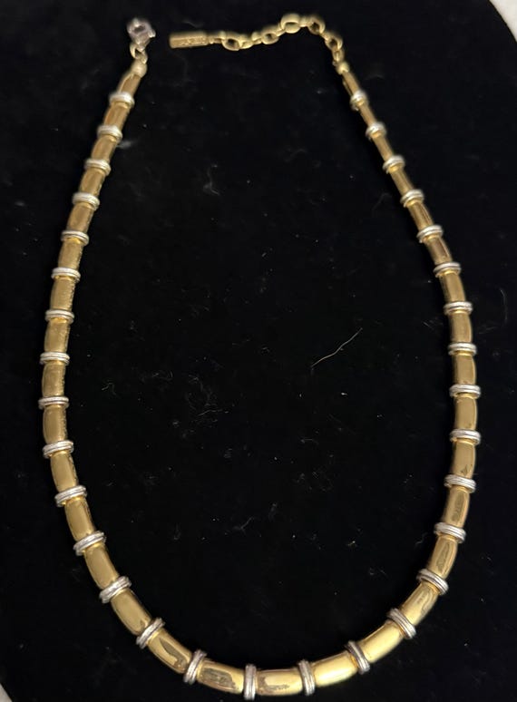 1980s Vintage Napier Two Tone Necklace