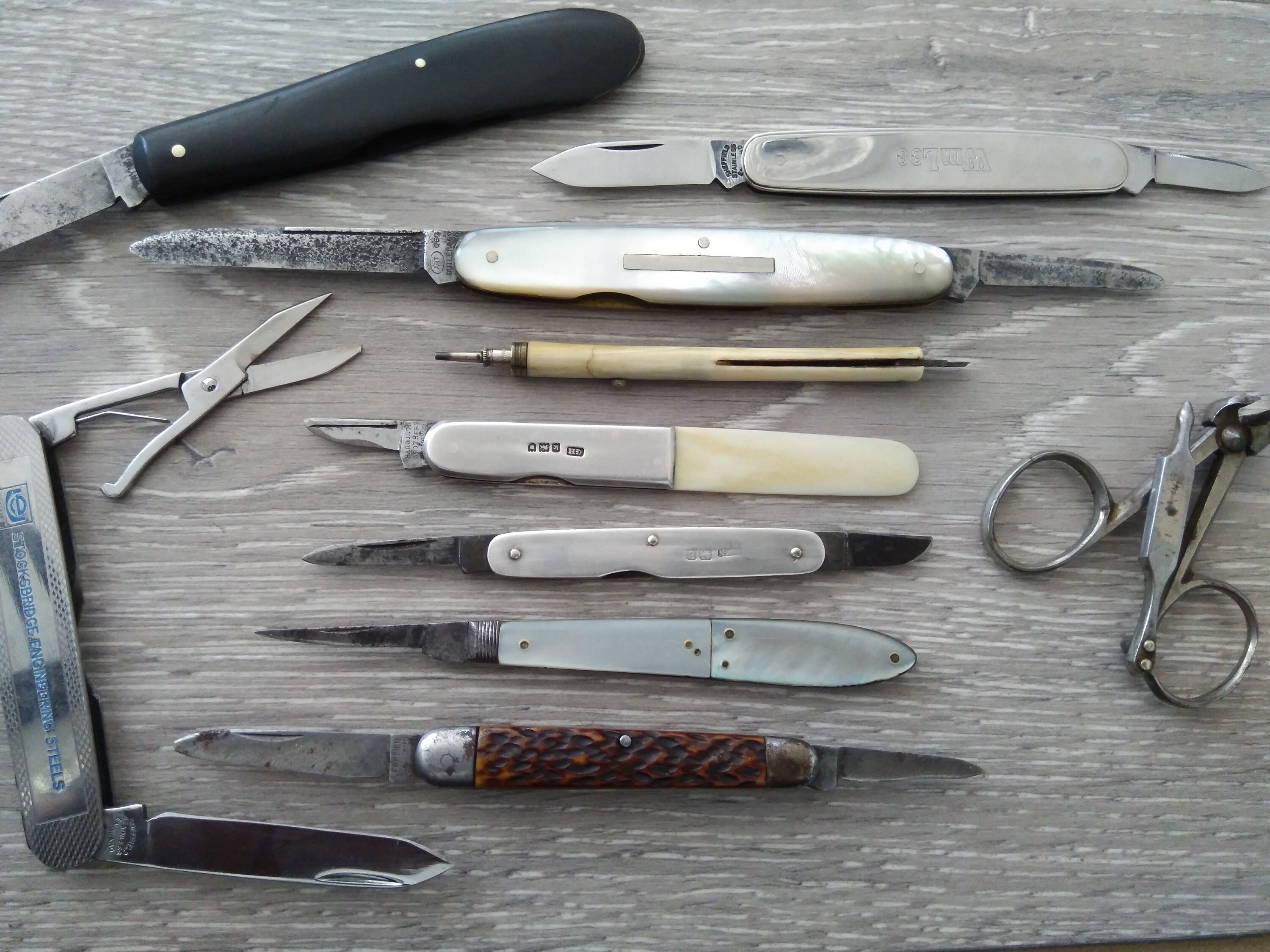 Collection of Old Sheffield Pen Knives Etsy