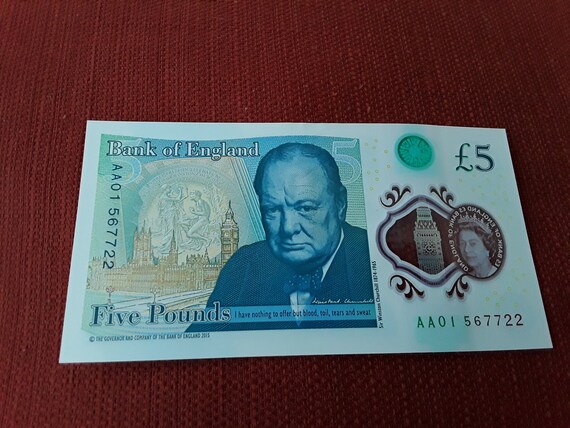 AA01 Five Pound Note Polymer Very Rare Bank Of England Note Etsy UK AA01 Five Pound Note Polymer Very Rare Bank Of England Note Etsy UK