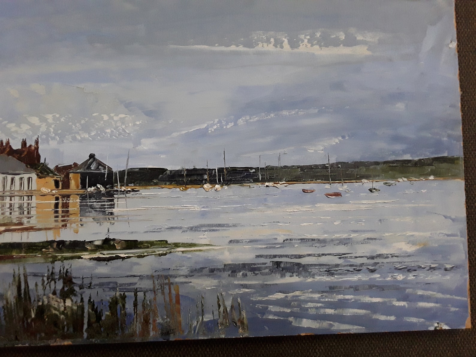 The yacht club' oil on board By Harley Crossley 1973 Etsy