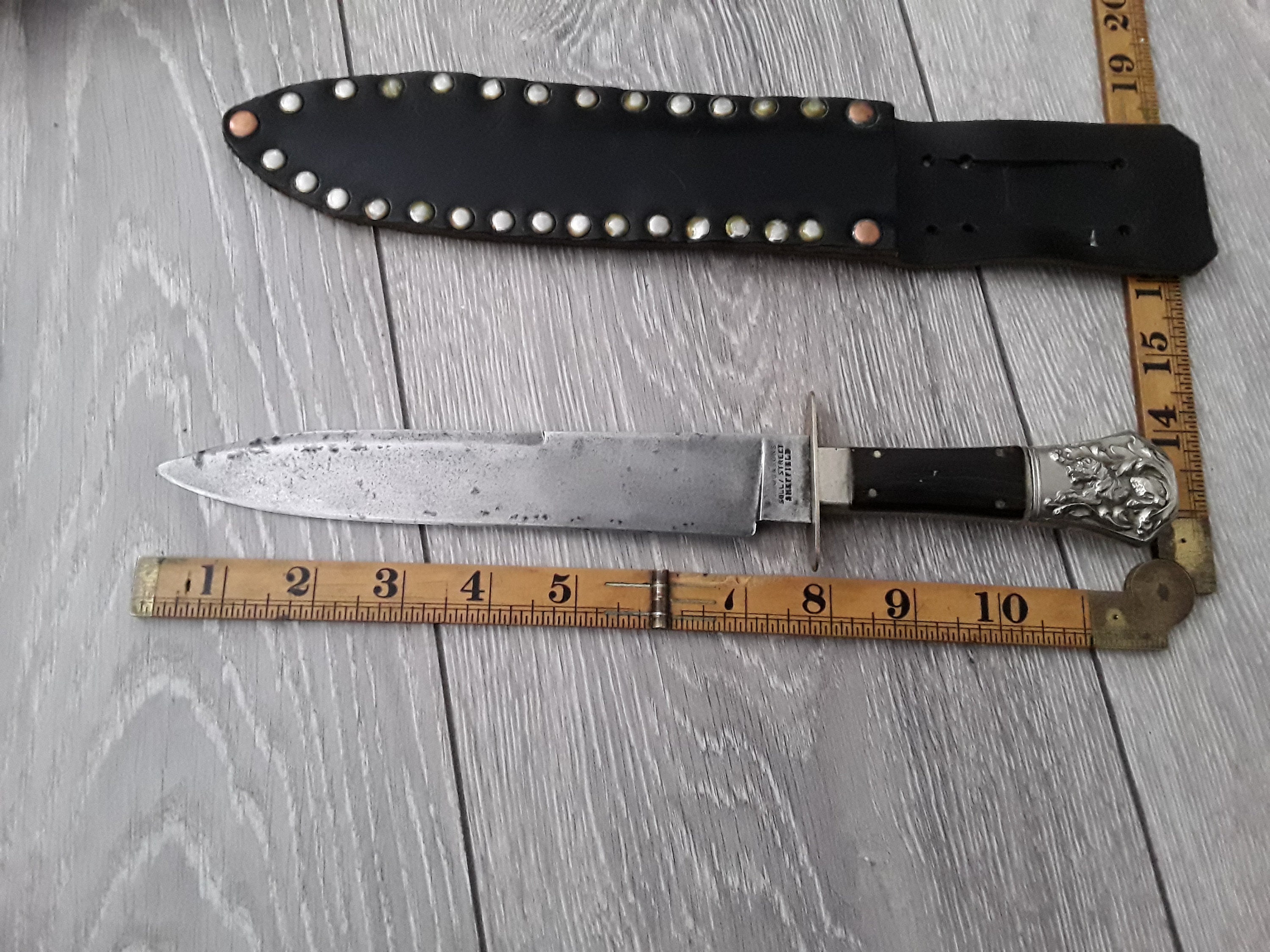 Wragg & Sons Sheffield Bowie Knife 1800s Very Rare Knife Etsy