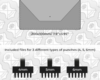 Leather Envelope Wallet Pattern: Slim Design (PDF)