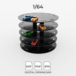 1/64 Diecast Car Display Stand Template (Digital Download)