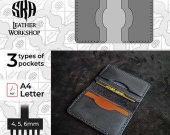 Leather Cardholder Pattern: Slim Wallet Template (PDF)