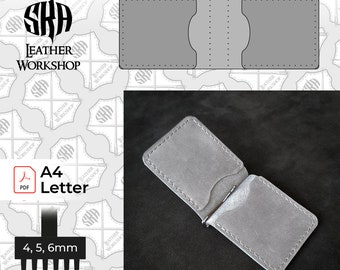 Leather Money Clip Wallet Pattern: Slim Design (PDF)