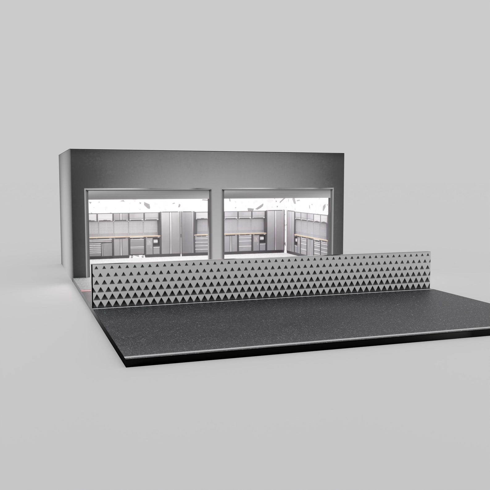 Diecast Display Stand, Pitlane Diorama Template, 1/64, Laser Cut ...