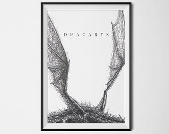 GOT Poster - Dracarys - Khaleesi - Mother of Dragons - Instant Download