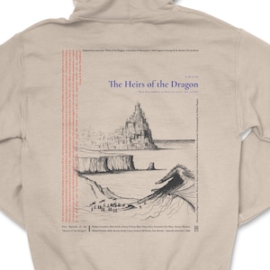 HOTD Hoodie - The Heirs of the Dragon - Design Unisex Pullover Hoodie - Gildan 18500 - Sand - Cream